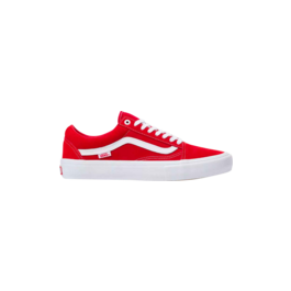 VANS OLD SKOOL PRO SUEDE RED WHT 8.5