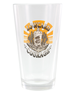 LOWCARD LC COURAGE PINT GLASS