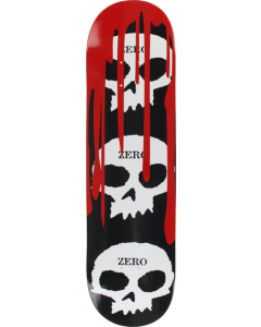 ZERO 3 SKULL WITH BLOOD DECK-8.25 BLK/WHT/RED