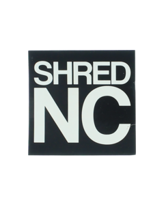 SHRED STICKERS PRINTED SHRED NC STACK 3"BLK/WHT