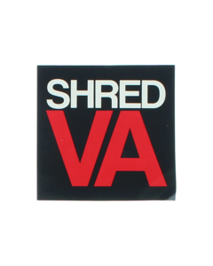SHRED STICKERS PRINTED SHRED VA STACK 3" BLK/WT/RD