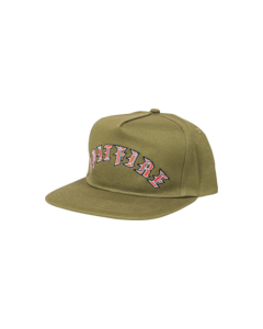 SF OLD E ARCH HAT ADJ-OLIVE/RED