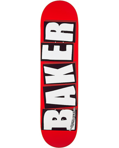 BAKER BRAND LOGO DECK-8.0 RED/WHITE