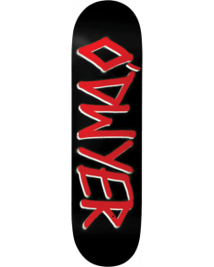DW O’DWYER GANG NAME DECK-8.5 BLK/RED