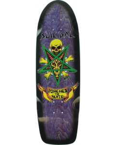 SUICIDAL PTS 70'S DECK-9x30 PURPLE STAIN/BLK FADE