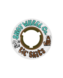 SNOT LIL SHITS 47MM 85A WHITE/BROWN