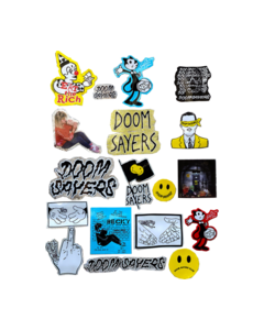 DOOM SAYERS 11/PACK ASSORTED STICKERS