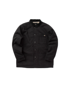 DICKIES DUCK LINED CHORE COAT S-STNWSH BLK