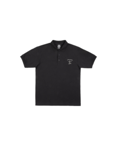 THRASHER LITTLE GONZ EMBROIDERED SS POLO S-BLACK