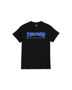 THRASHER OUTLINED SS S-BLACK/BLUE