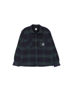 POLAR MIKE LS FLANNEL M-NAVY/TEAL