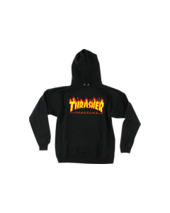 THRASHER FLAMES HD/SWT S-BLACK/YEL/RED