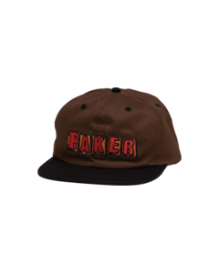 BAKER CRUMB HAT ADJ-BROWN/BLK