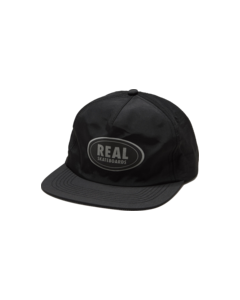 REAL OVAL HAT ADJ-BLK/REFLECT
