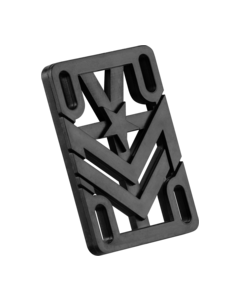 MINI LOGO 1/4" RISERS single set BLACK ppp