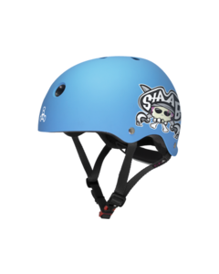 T8 LIL 8 HELMET STAAB NEON BLUE MATTE cpsc