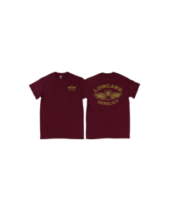 LOWCARD DERELICT SS S-BURGUNDY