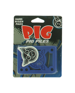 PIG PILES 1/8" HARD RISERS BLUE single set