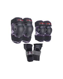 TRIPLE 8 SAVER 3/PK PADS M-CHARCOAL CAMO