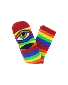 TM SECT EYE RAINBOW CREW SOCKS 1pr