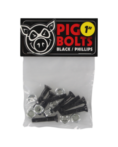 PIG BLACK PHILLPS HARDWARE SET 1" BLK/SIL