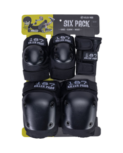 187 6-PACK PAD SET S/M-BLACK