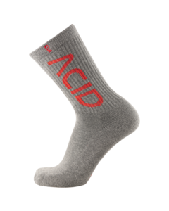PSOCKADELIC ACID CREW SOCKS HEATHER GREY 1PR