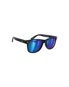 GLASSY LEONARD MATTE BLK/GRN MIRROR SUNGLASSES
