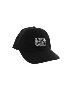 LOWCARD OUTLINE STACKED DAD HAT HAT ADJ-BLACK