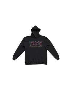 THRASHER DOUBLE FLAME NEON HD/SWT S-BLACK