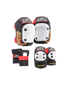 187 6-PACK PAD SET XS-CABALLERO DRAGON BLK