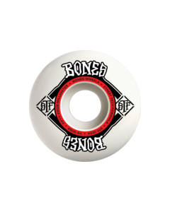 BONES STF V4 SQUARE LOGO 54MM 103A WHT/RED