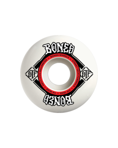 BONES STF V4 SQUARE LOGO 55MM 103A WHT/RED