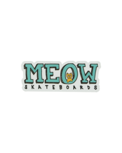 MEOW LOGO DECAL 1"x2.9"