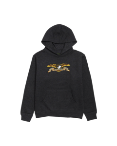 AH EAGLE YTH HD/SWT S-CHARCOAL HEATHER/BLK