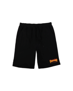 THRASHER FLAME P.E. SHORTS XL-BLACK