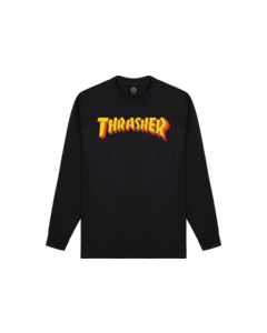 THRASHER STACKED LS M-BLACK
