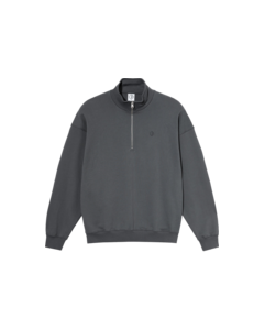 POLAR FRANK HALF ZIP CREW/SWT M-GRAPHITE