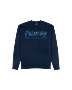 THRASHER GATO CREW/SWT L-NAVY