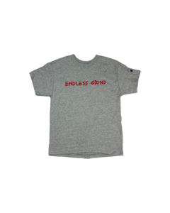EG LOGO YTH SS M-LIGHT STEEL/RED